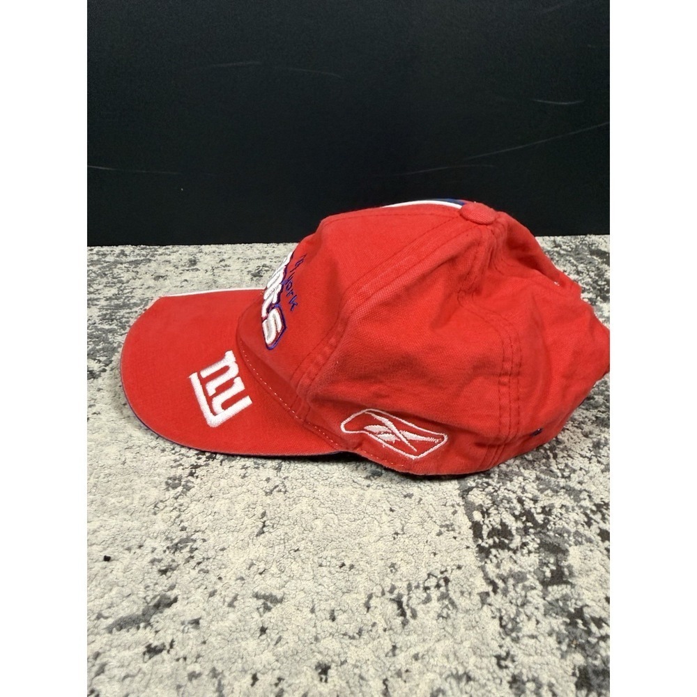 New York Giants Reebok NFL Pro Line Hat Red Blue Adjustable Cap Vintage Y2K - Picture 2 of 9